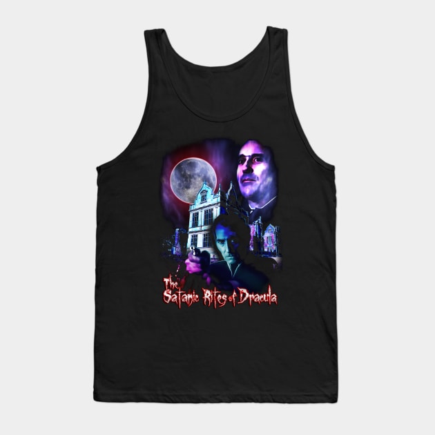 Satanic Rites Of Dracula Design Tank Top by HellwoodOutfitters